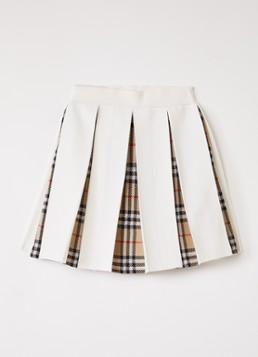 Burberry Meisjes Theo rok in wolblend in de kleur Ivoor, maat: 164