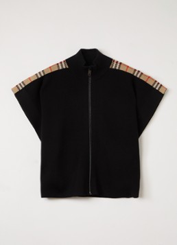 Burberry Meisjes Izza fijngebreid vest in de kleur Zwart, maat: l