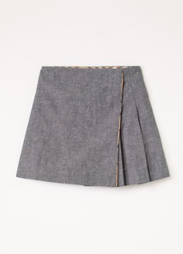 Burberry Meisjes Broekrok met plooidetail in de kleur Grijs, maat: 12Y=152