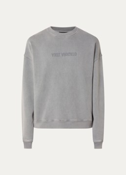 Axel Arigato Heren Distort sweater met logo in de kleur Grijs, maat: S