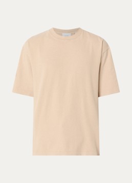 Axel Arigato Heren Hayden T-shirt met logoborduring in de kleur Beige, maat: S
