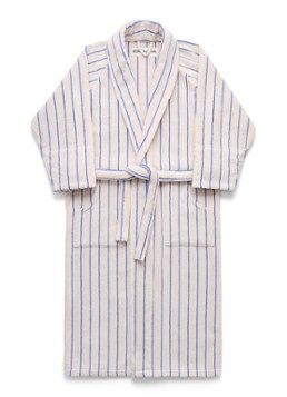 Bongusta Dames Naram badjas met streepprint in de kleur Donkerbeige, maat: L/XL