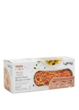 Lékué Magnetron pastakoker 28 cm 2-delig Beige - Deal