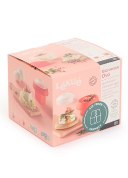 Lékué Magnetron eierkoker 10 cm Rood