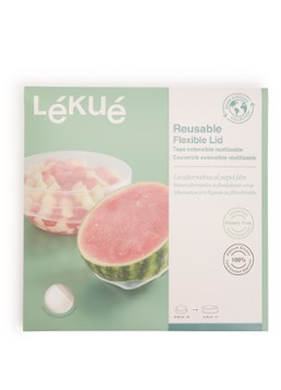 Lékué Flexibele hebruikbare deksel 26 cm Transparant - Deal