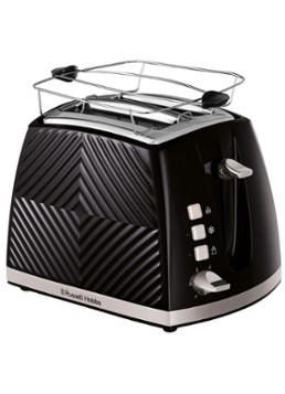 Russell Hobbs Groove broodrooster 2-slots Zwart - Deal