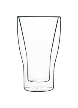 Luigi Bormioli Accademia dubbelwandig latte macchiato glas 34 cl set van 2 Transparant - Deal