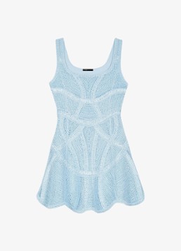 Maje Dames Righty mini gebreide jurk in de kleur Donkerblauw