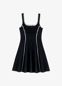 Maje Dames Mini jurk met steekzakken in de kleur Zwart