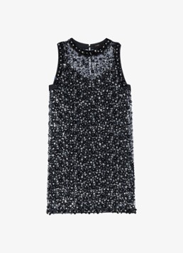 Maje Dames Mini jurk met strass in de kleur Zwart