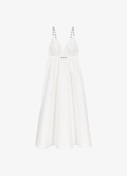 Maje Dames Rapassa midi jurk met strass in de kleur Wit