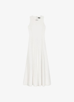 Maje Dames Midi jurk met cut out detail in de kleur Wit