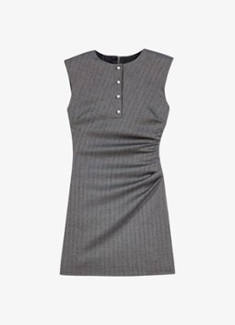 Maje Dames Mini jurk met strass in de kleur Grijs