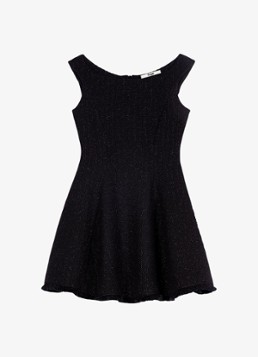 - Glitter Dames jurk - Zwart -