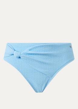 Beachlife Dames Hipster bikinislip met structuur in de kleur Blauw, maat: 40