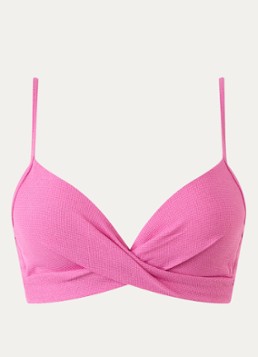 Beachlife Dames Voorgevormde bikinitop met lurex in de kleur Roze, maat: 40D
