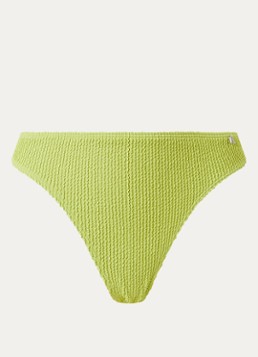 Beachlife Dames Bikinislip met structuur in de kleur Groen, maat: 36