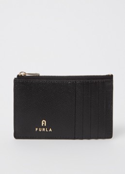 FURLA Dames Camelia M pasjeshouder van leer in de kleur Zwart, maat: 1 SIZE