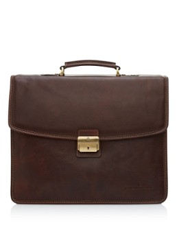 Castelijn & Beerens Heren Verona businesstas van leer met 15,6 inch laptopvak