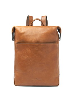 Castelijn & Beerens Heren Laurens rugzak 15,6 inch in de kleur Bruin, maat: 31x41cm
