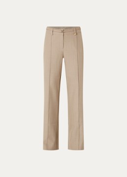 NIKKIE Dames Reno high waist loose fit pantalon met steekzakken in de kleur Zand