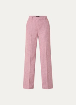 NIKKIE Dames Reza mid waist straight fit broek met steekzakken in de kleur Peach Skin