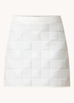 Moncler Dames Gonna minirok met quilt patroon in de kleur Beige, maat: 36