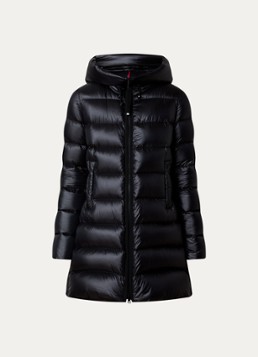 Moncler Dames Suyenne gewatteerde parka met donsvulling in de kleur Zwart, maat: L