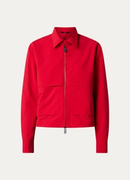 Moncler Dames Camicia overshirt met steekzakken in de kleur Rood, maat: M