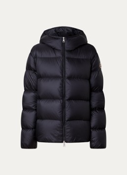 Moncler Dames Feligule puffer jack met donsvulling en ritszakken in de kleur Zwart, maat: 40