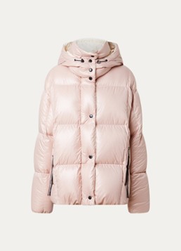 Moncler Dames Parana puffer jack met donsvulling en ritszakken in de kleur Roze, maat: 36