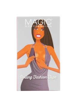 MAGIC Bodyfashion Dames Rolling Fashion Tape in de kleur Transparant, maat: ONE SIZE