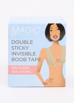 MAGIC Bodyfashion Dames Double Invisible boob tape in de kleur Transparant, maat: ONE SIZE
