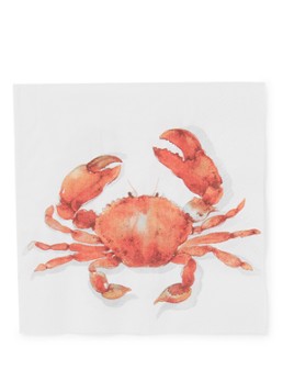 Ihr Ideal Home Crab servetten 33 x 33 cm Koraal - Deal