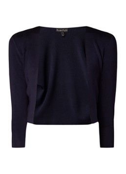 Phase Eight Dames Salma openvallende bolero met stretch in de kleur Donkerblauw