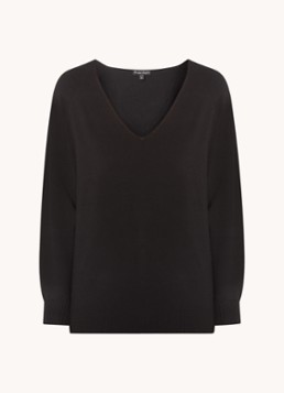 Phase Eight Dames Senita fijngebreide pullover met stretch in de kleur Zwart