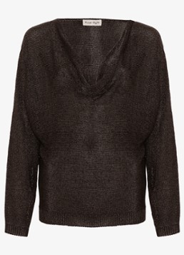 Phase Eight Dames Malti fijngebreide trui met lurex in de kleur Zwart