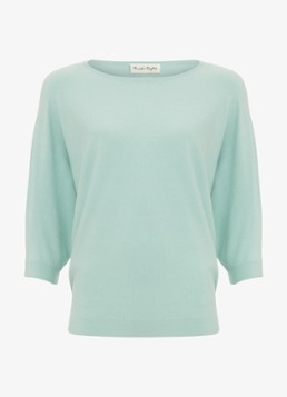 Phase Eight Dames Cristine fijngebreide pullover met boothals in de kleur Mint