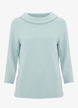 Phase Eight Dames Remy top met structuur in de kleur Lichtblauw