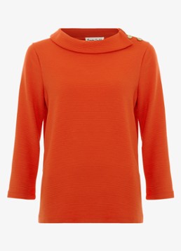 Phase Eight Dames Remy top met knoopdetail en structuur in de kleur Rood