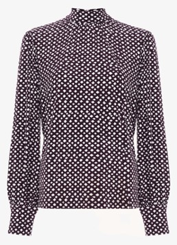 Phase Eight Dames Esme blouse met grafische print in de kleur Paars