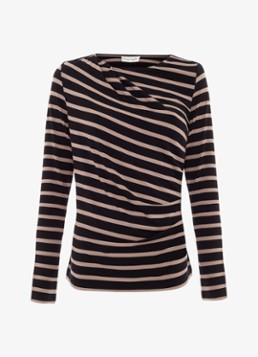 Phase Eight Dames Everly top met streepprint in de kleur Zwart