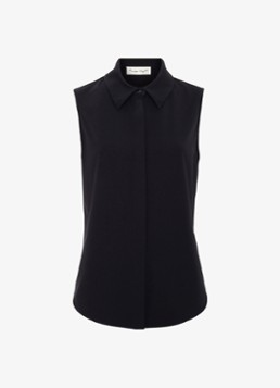 Phase Eight Dames Helena blouse met kraag in de kleur Zwart