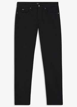 BOSS Heren H-Delaware slim fit jeans met gekleurde wassing in de kleur Zwart
