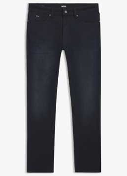 BOSS Heren Slim fit jeans met steekzakken in de kleur Donkerblauw