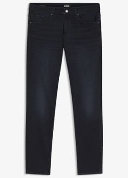 BOSS Heren Skinny jeans met donkere wassing in de kleur Navy-411 / Blauw