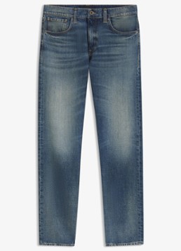 BOSS Heren Regular fit jeans met steekzakken in de kleur Indigo