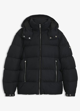 BOSS Heren Puffer jas met capuchon in de kleur Zwart