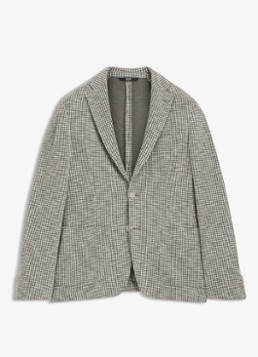 BOSS Heren Slim fit colbert in katoenblend in de kleur Lichtgroen