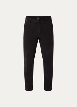 BOSS Heren H-Kaiton1 slim fit chino met steekzakken in de kleur Black-001 / Zwart